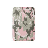 Tapis De Bain Camouflage rose et vert, Militaire, Armée (Devant (Vertical))