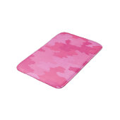 Tapis de bain camouflage rose vif (Angle)