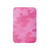 Tapis de bain camouflage rose vif (Devant (Vertical))