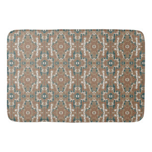 Tapis De Bain Camouflage terrestre Abstrait Brown