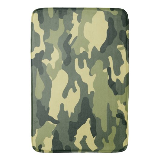 Tapis De Bain Camouflage vert (devant Vertical)