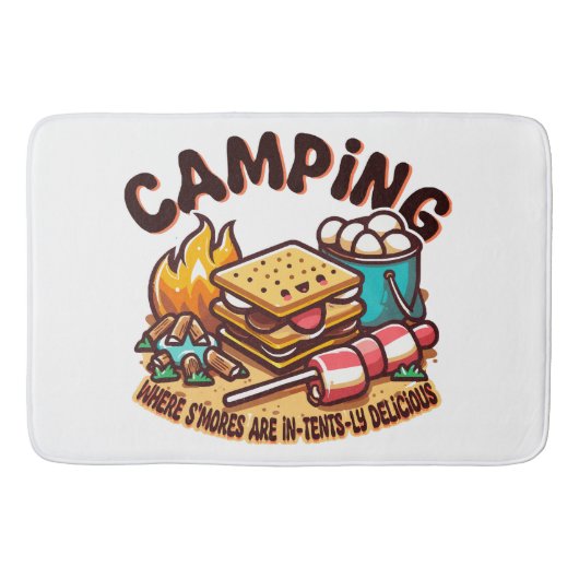 Tapis De Bain camp de s'mores (Devant)