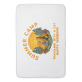 Tapis De Bain Camp d'été en voyage avec un chat (devant Vertical)