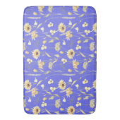 Tapis De Bain Campagne de prairie imprimé bleu (devant Vertical)