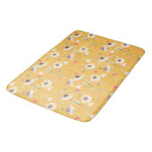 Tapis De Bain Campagne de prairie imprimé jaune (Angle)