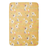 Tapis De Bain Campagne de prairie imprimé jaune (devant Vertical)