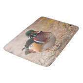 Tapis De Bain Canard à bois tiré sur le gravier (Angle)