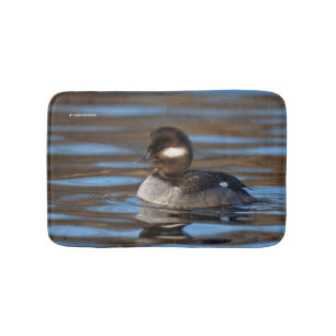 Tapis De Bain Canard à tête de lit sucrée sur les eaux éclairées