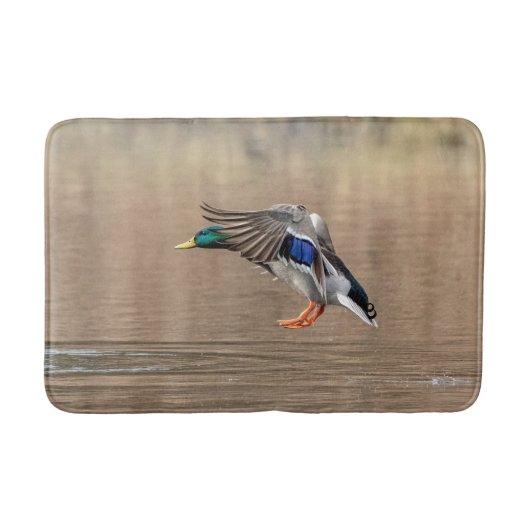 Tapis De Bain Canard de Mallard en vol (Devant)