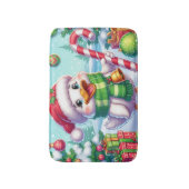 Tapis De Bain Canard de Noël coloré mignon (Devant (Vertical))