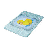 Tapis de bain Canard en caoutchouc jaune (Angle)