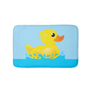 Tapis De Bain Canard en caoutchouc jaune mou éclaboussant