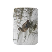 Tapis De Bain Canard gris sur la nuit du lac (Devant (Vertical))