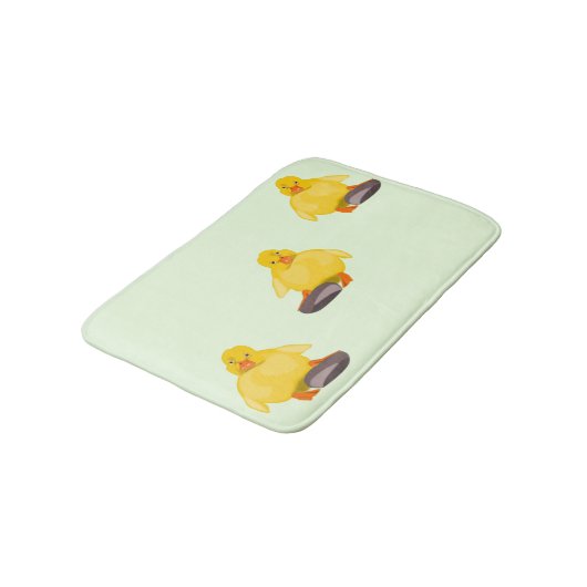 Tapis De Bain Canard jaune mignon (Angle)