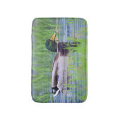 Tapis De Bain Canard masculin de canard flottant sur l'eau (Devant (Vertical))