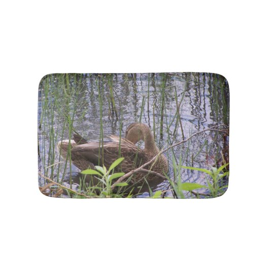 Tapis De Bain Canard se prédisant parmi les roseaux (Devant)