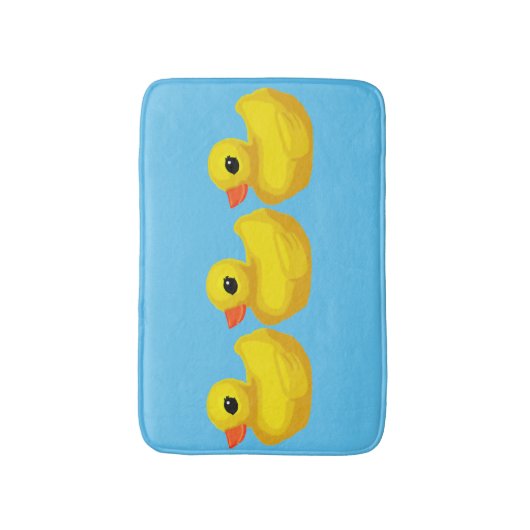 Tapis De Bain "Canards dans une rangée " (Devant (Vertical))