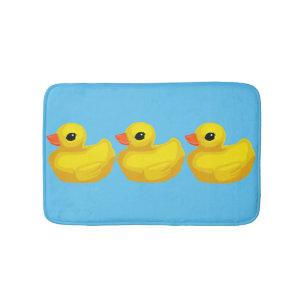 Tapis De Bain "Canards dans une rangée "