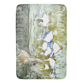Tapis De Bain Canards et oies de style Art nouveau néerlandais (devant Vertical)