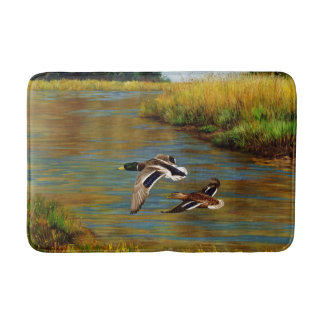 Tapis De Bain Canards-Majards Survolant L'Étang