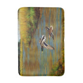 Tapis De Bain Canards-Majards Survolant L'Étang (Devant (Vertical))