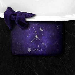Tapis De Bain Cancer du pourpre du zodiaque Horoscope d'astrol