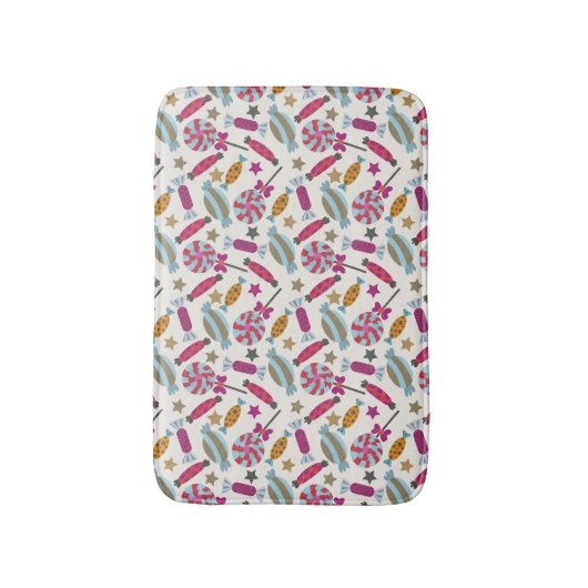 Tapis De Bain Candy pattern | Lollies pattern | lollipop 45 (Devant (Vertical))