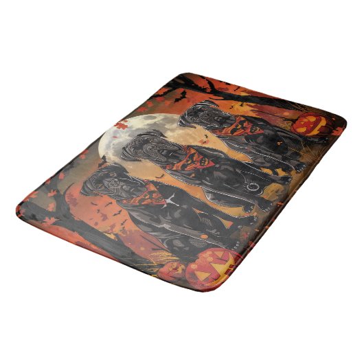 Tapis De Bain Canne Corso Halloween Éffrayant (Angle)