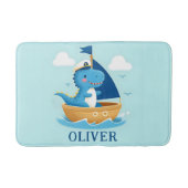 Tapis De Bain Capitaine de bateau mûre Blue Dino (Devant)