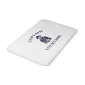 Tapis De Bain Capitaine Old Scruter avec votre nom Bath Mat (Angle)
