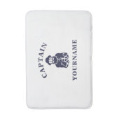 Tapis De Bain Capitaine Old Scruter avec votre nom Bath Mat (Devant (Vertical))