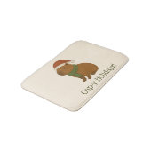 Tapis De Bain Capybara à Noël (Angle)