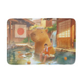 Tapis De Bain Capybara géante - Illustration de source chaude (Devant)