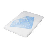 Tapis De Bain Carat diamant bleu brillant (Angle)