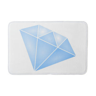 Tapis De Bain Carat diamant bleu brillant
