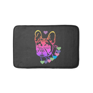 Tapis De Bain Carcan cardiaque de bouledogue français