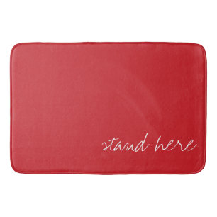 Tapis De Bain Cardinal rouge personnalisé