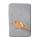 Tapis De Bain Cardinal sur la peinture de branche - Art original (Devant (Vertical))