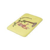 Tapis De Bain Caricature de bébé orangoutan joyeux (Angle)