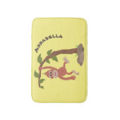 Tapis De Bain Caricature de bébé orangoutan joyeux (Devant (Vertical))