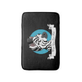 Tapis De Bain Caricature de Cute zebra (Devant (Vertical))