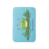 Tapis De Bain Caricature de grenouille vert mignon (Devant (Vertical))