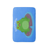 Tapis De Bain Caricature de grenouille verte mignonne (Devant (Vertical))
