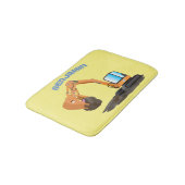 Tapis De Bain Caricature de la pelle orange (Angle)