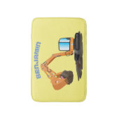 Tapis De Bain Caricature de la pelle orange (Devant (Vertical))