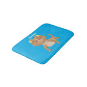 Tapis De Bain Caricature de lézard de dragon à barbe (Angle)