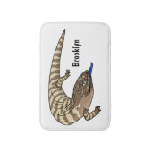 Tapis De Bain Caricature de lézard rouge (Devant (Vertical))