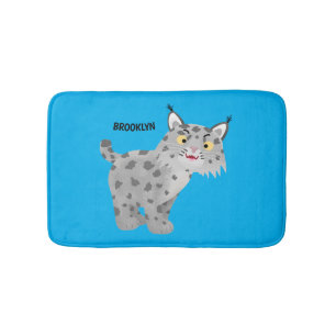 Tapis De Bain Caricature de lynx de lynx de lynx