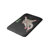 Tapis De Bain Caricature de planeur de sucre joyeux (Angle)