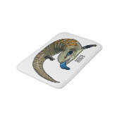 Tapis De Bain Caricature en bleu (Angle)